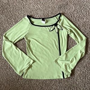 y2k green blouse